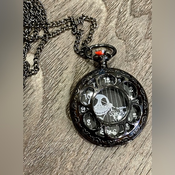Nightmare Before Christmas Pocket Watch With Chain Necklace - Picture 3 of 6